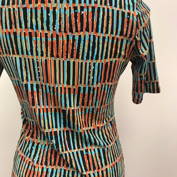 LuLaRoe Julia Print Short Sleeve Dress Sz. S - Picture 9 of 14